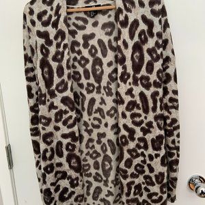 H&M Leopard Print Cardigan, Medium
